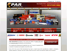 Tablet Screenshot of parinternational.com